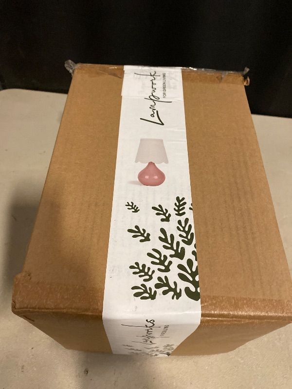 Photo 1 of 14''H Cordless LED Table Lamp with Dimmer, Ceramic Bedside Table Lamp, Rechargeable & 3-Level Brightness, Ceramic Base, Detachable Bulb, Linen Shade, Desk lamp for Cozy Teens Room Decor (Pink)