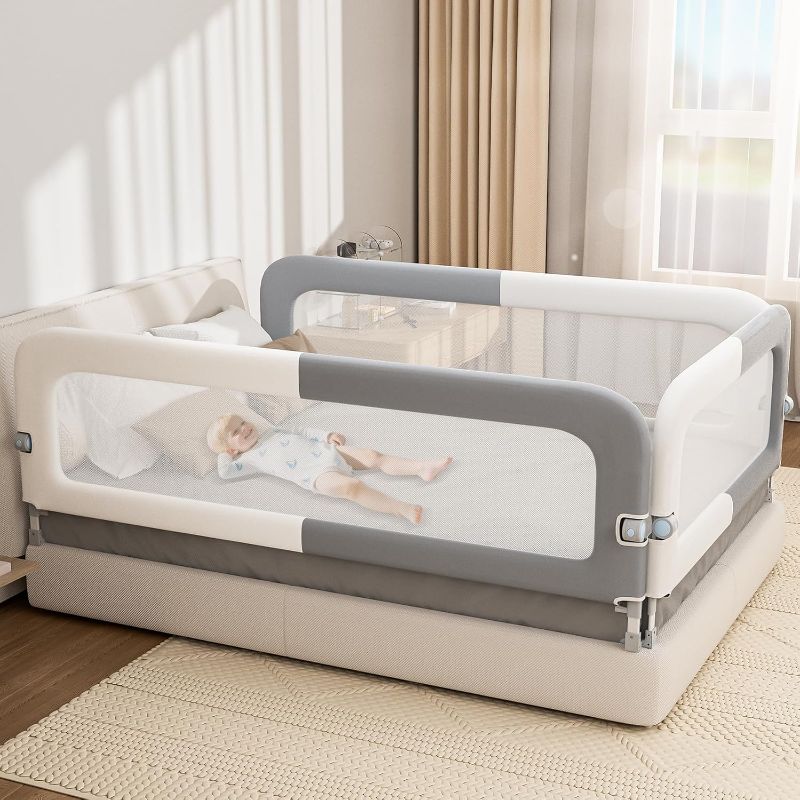 Photo 1 of Bed Rail for Toddlers: Foldable & Stable - Bed Rail Guard with Steady U-Shape Base for Toddlers, Baby, Kids