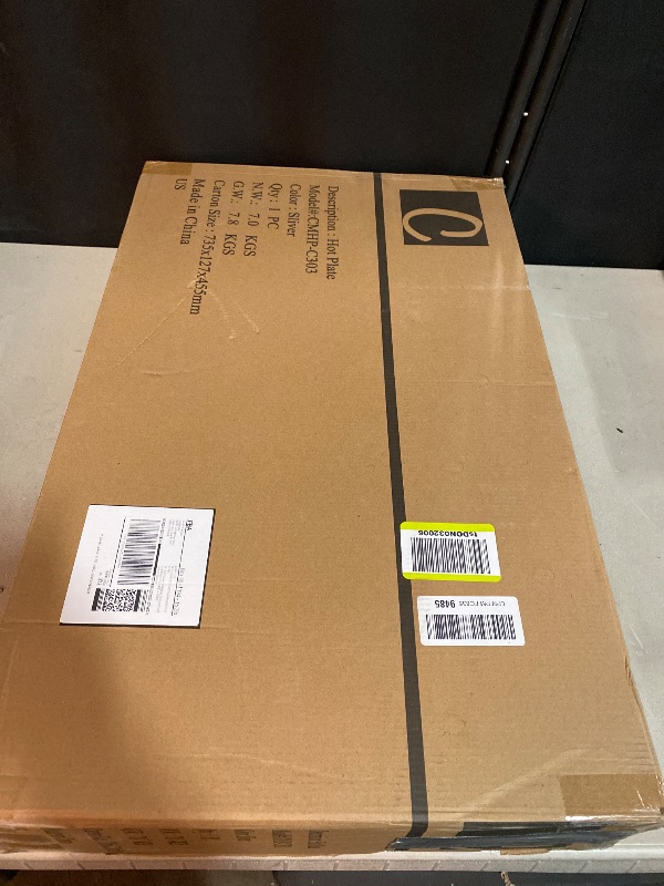 Photo 1 of Cusimax Hot Plate,Countertop Triple Burner with 7?Cast Iron Cooktop,Electric Hot Plate for Cooking,11 Level Temperature Setting