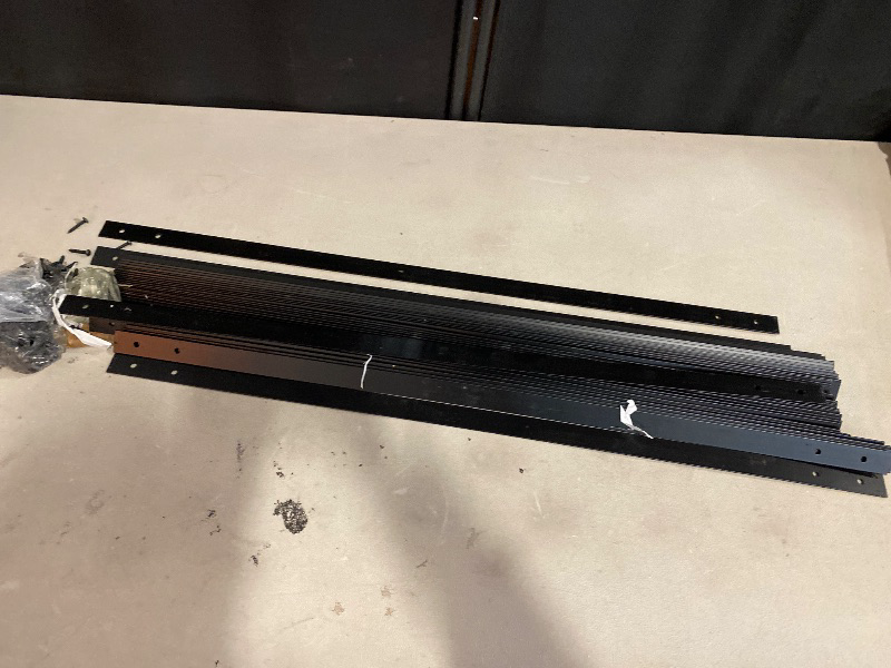 Photo 1 of 61 Pack Heavy Duty Deck Baluster with Screws, 32.25"x1"Black Metal Deck Balusters, Flat Straight Baluster Porch Railing, Durable Cast Iron Deck Railing, for Outdoor Stair Deck Porch