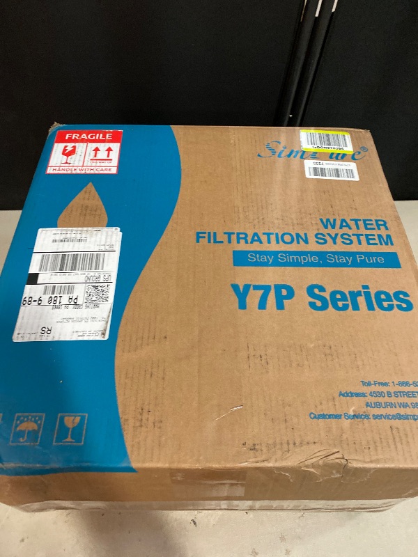 Photo 1 of SimPure Y7P-BW UV Countertop Reverse Osmosis Water Filter, NSF/ANSI 58 Certified, 5 Stage RO Water Filtration System, Water Purifier for Home, No Installation, 4: 1 Pure to Drain, Classic Pure Taste