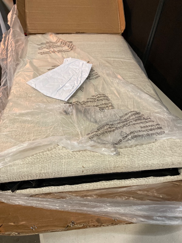 Photo 1 of Home Upholstered Headboard Foldable King Size Headboards Eastern King/California King Linen Panel with Height Adjustments