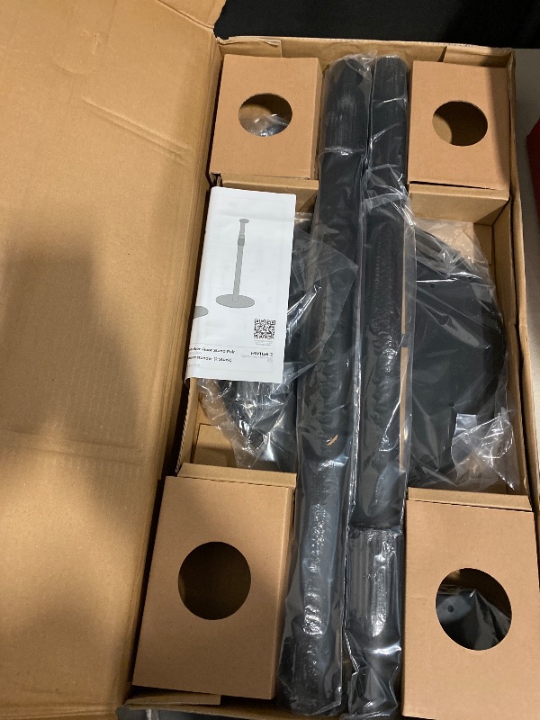 Photo 1 of Adjustable Height Speaker Stands Compatible with SONOS Era 300 and Era 100, Height Adjustable up to 42.6'', Floor Stands with Cable Management, Speaker Mount, Black, 2 Pack (Pair)