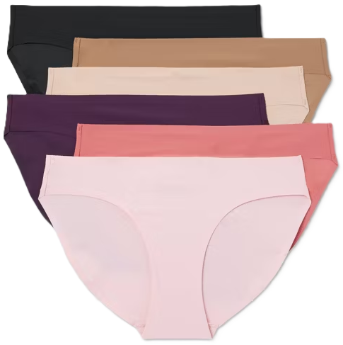Photo 1 of 3X Women's 6pk Bonded Microfiber Bikini Underwear - Auden Assorted Color
