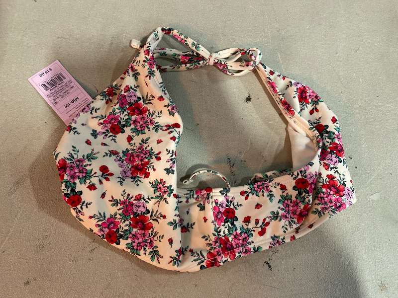 Photo 1 of M Women's Low-Rise Ultra High Leg Extra Cheeky Side-Tie Bikini Bottom - Wild Fable™ Pink/Red Floral Print : Stretch Fabric, Botanical Pattern