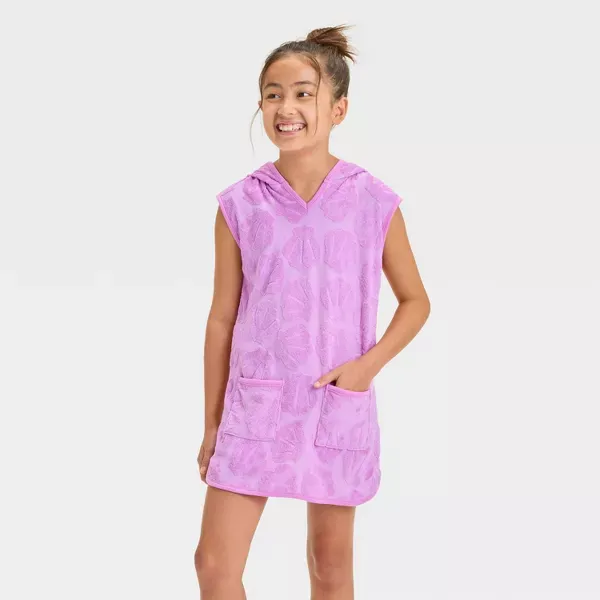 Photo 1 of L Girls' Solid Swim Cover Up Dress - Cat & Jack