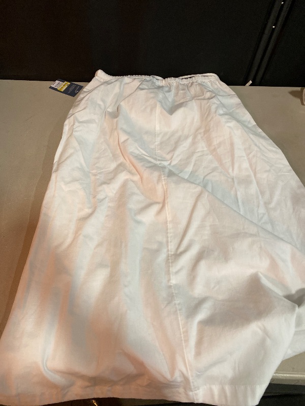 Photo 1 of M Women's Tie-Front MIDI a-Line Skirt - Universal Thread White High Rise, Side Pocket, Elastic Waistband