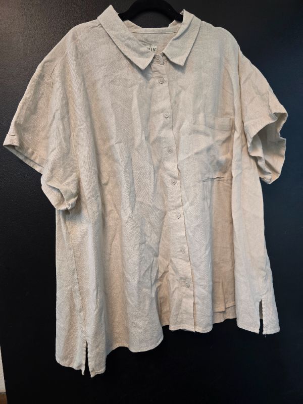 Photo 1 of 3X Ava and Viv Short Sleeve Button Shirt
