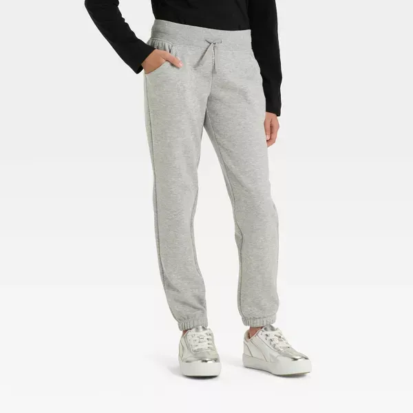 Photo 1 of M (8) Girls' Fleece Jogger Pants - Cat & Jack