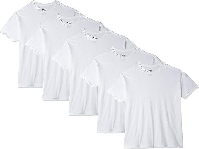 Photo 1 of M 38" - 40" Hanes Ultimate Men's Fresh Iq Slim Fit Crew Undershirt, 5-Pack
