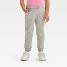 Photo 1 of 3T Toddler Girls' Fleece Jogger Pants - Cat & Jack Gray