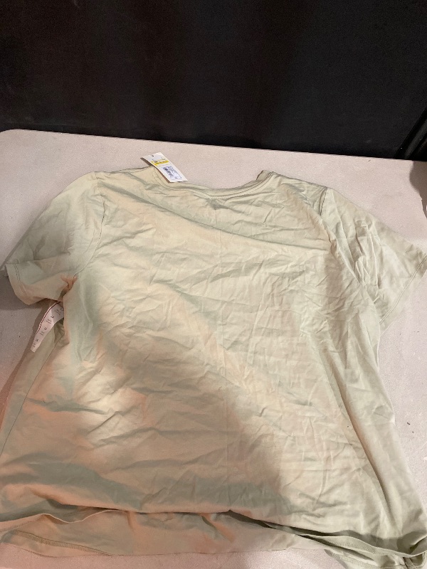 Photo 1 of 1X Women's Short Sleeve T-Shirt - a New Day Light Cotton-Spandex Blend, Midweight Jersey, Crew Neck, Pullover Style