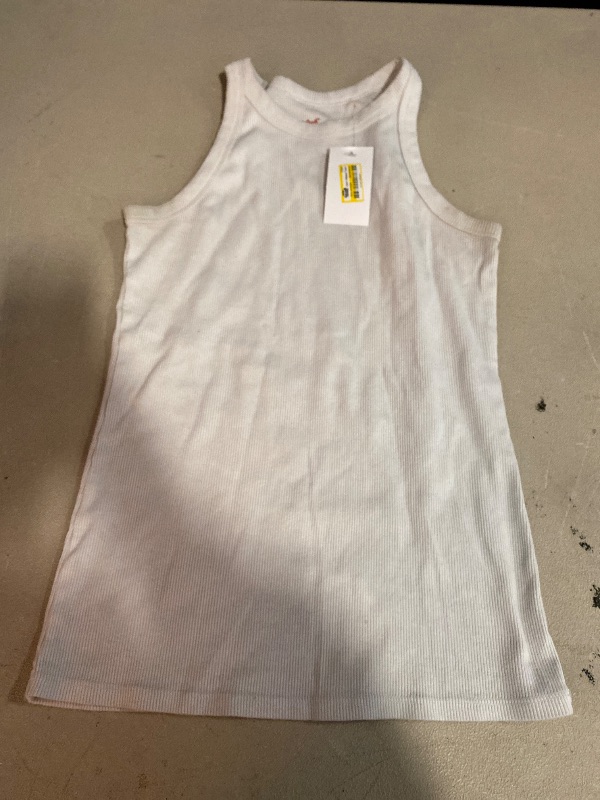 Photo 1 of M White Girls' Ribbed Tank Top - Cat & Jack