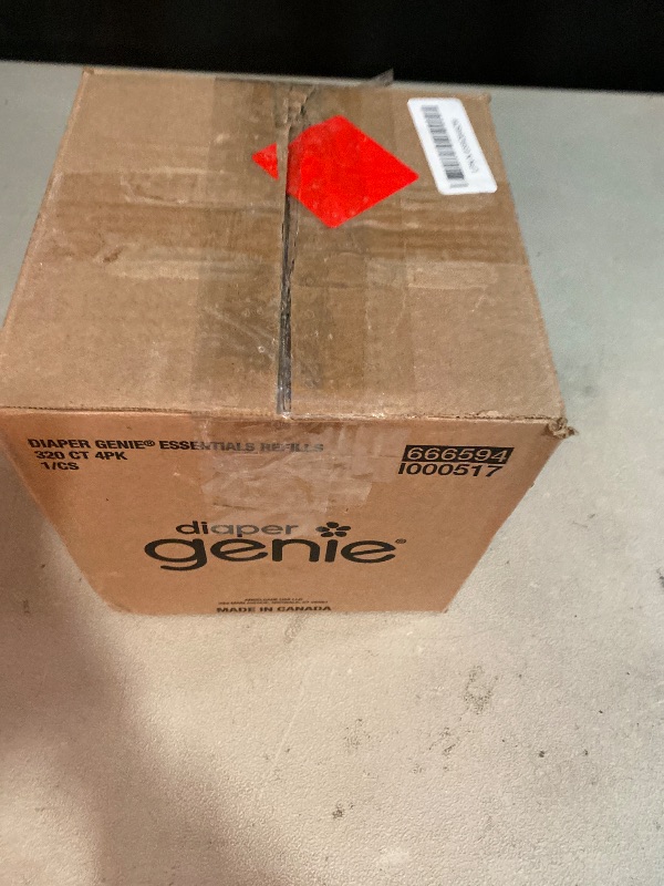 Photo 1 of Diaper Genie Diaper Pail Round Refills, Unscented, Holds up to 1280 Newborn Diapers, 4 Pack