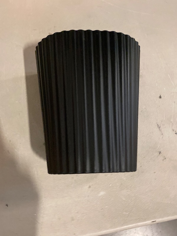 Photo 1 of JiatuA Small Trash Can Plastic Wastebasket Round Garbage Container Bin for Bathroom, Kitchen, Bedroom, Home Office, College Dorm, Black