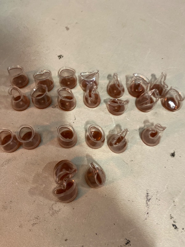 Photo 1 of BALEINE 24 Pack Silicone Chair Leg Floor Protectors, Stool Leg Protectors Cap, Non-Slip Chair Leg Caps for Hardwood Floors (Clear & Small, 24 Pack)