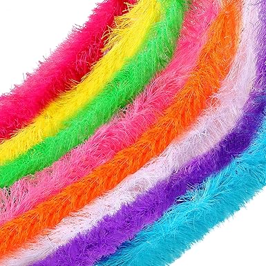 Photo 1 of Jexine Feather Boas Bulk Artificial Fluffy Boas Decor for Wedding Costume Dress Tea Party Supplies