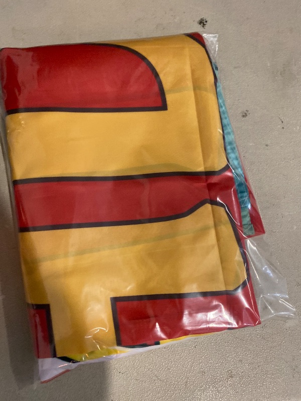 Photo 1 of 5.9x3.6ft Cartoon Birthday Backdrop Red and White Photography Backdrops for Kids Party Supplies Happy Birthday Party Decorations