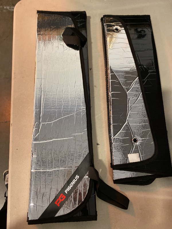 Photo 1 of Pigenius Windshield Sun Shade for 2002-2023 Volvo VN/VNL, 2020-2023 VNR/VAH/VNX Front Window Sunshade, Silver(AstraGuard)