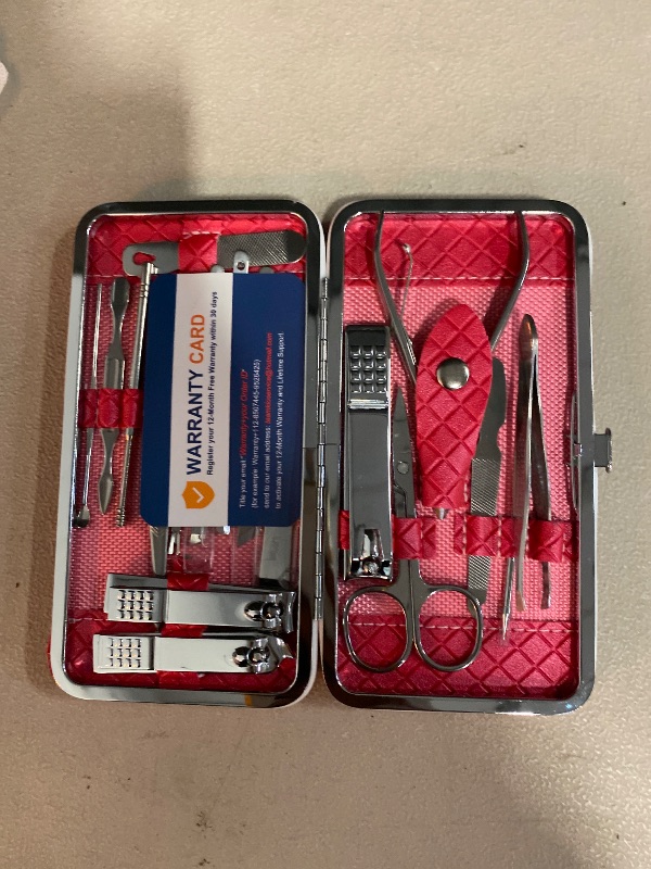 Photo 1 of Cute Manicure Set for Women,Nail Clipper Grooming Kit for Teen Girls, Girlfriend, Wife, Mom,Small Gift Idea for Christmas Stocking Stuffers or Birthday Gift
