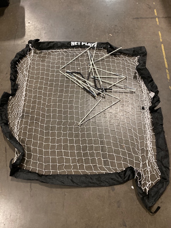 Photo 1 of NET PLAYZ Soccer Goals Soccer Net - Kids Pop-up Football Goals for Backyard Practice & Training, Portable Set of 2, Black, 4 x 3 Ft (NOS27340A01)