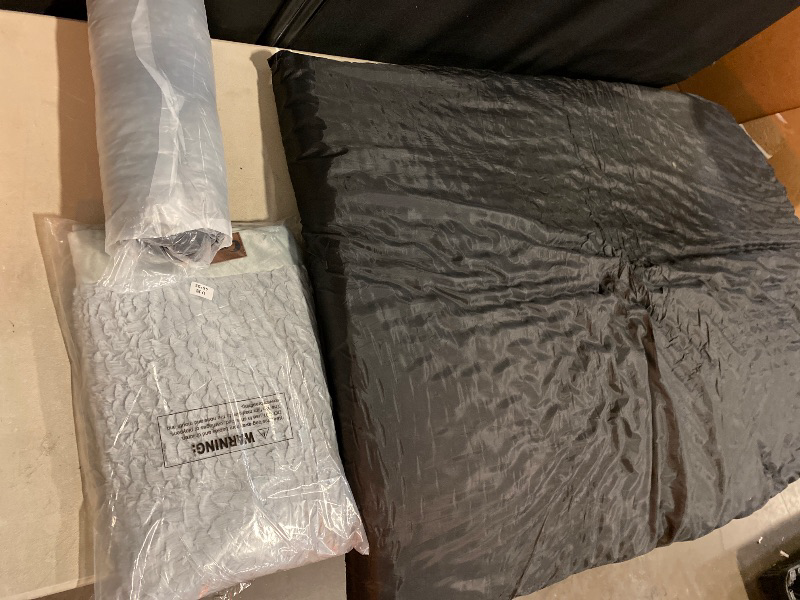 Photo 1 of Casa Paw Orthopedic Dog Beds for Extra Large Dogs, Waterproof Egg Crate Foam XL Dog Bed with Sides 45x35Inch, Big Dogs Couch Beds with Removable Washable Cover and Nonskid Bottom, Grey White