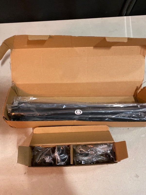 Photo 1 of Black Curtain Rods for Windows 72-144 Inch, Decorative Extra Long Adjustable Heavy Duty Drapery Rod, 1 Inch Outdoor Rod for Patio Renter Friendly Easy Install and Modern Design