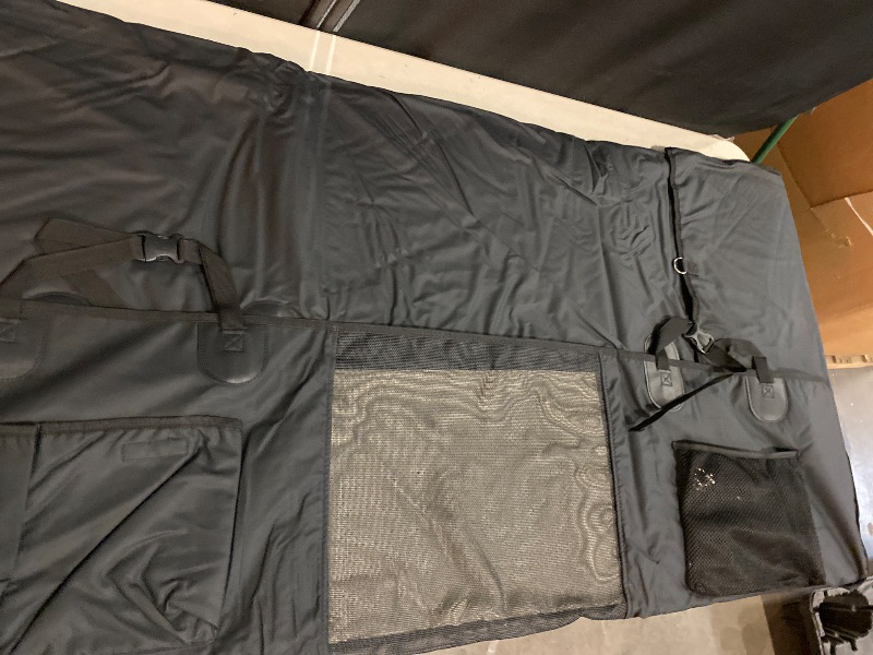 Photo 1 of Back Seat Extender for Dogs, Hard Bottom Dog Car Seat Cover for Truck Back Seat, Upgraded PU Leather Dog Hammock for Car, Waterproof, Anti Scratch, Larger Space, Holds 400lbs