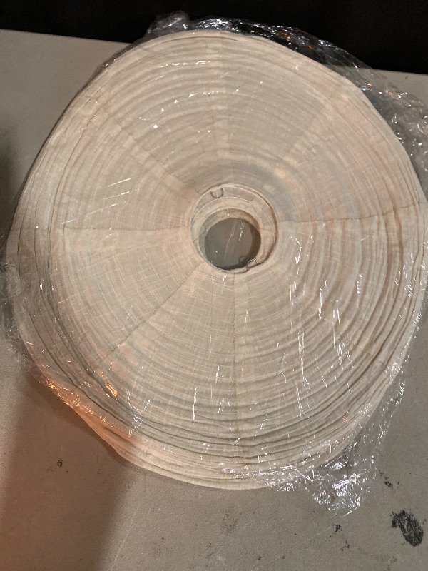 Photo 1 of Large Hanging Lampshade 20INCH Can Replace White Paper Lanterns 2Pack Handmade Round Linen Pendant Lampshade Hanging Lantern Decorations Suitable for Living room Bedroom and kitche