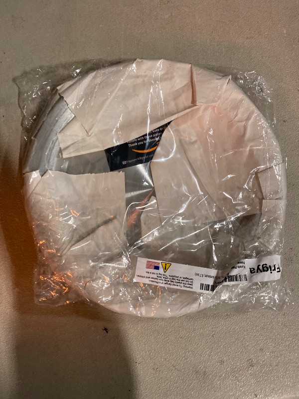 Photo 1 of Frigya Kunefe Plate Large - Cooking and Serving Plates for Shredded Kadaifi, Phyllo, Fillo Dough Pan/Turkish Dessert Dough Burner - Set of 2 Silver Color Aluminum Pans (Large Serving)