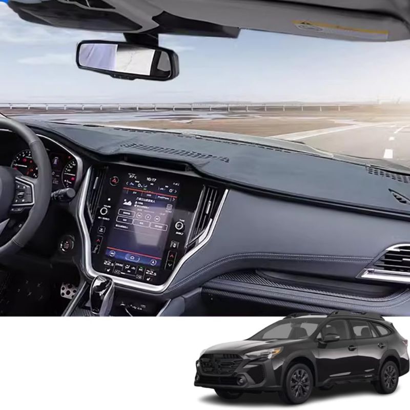 Photo 1 of Custom Interior Accessories for Subaru Outback Legacy 2020 2021 2022 2023 2024 2025 Leather Center Console Cover Dashboard Cover Dash Cover Mat Pad (black)
