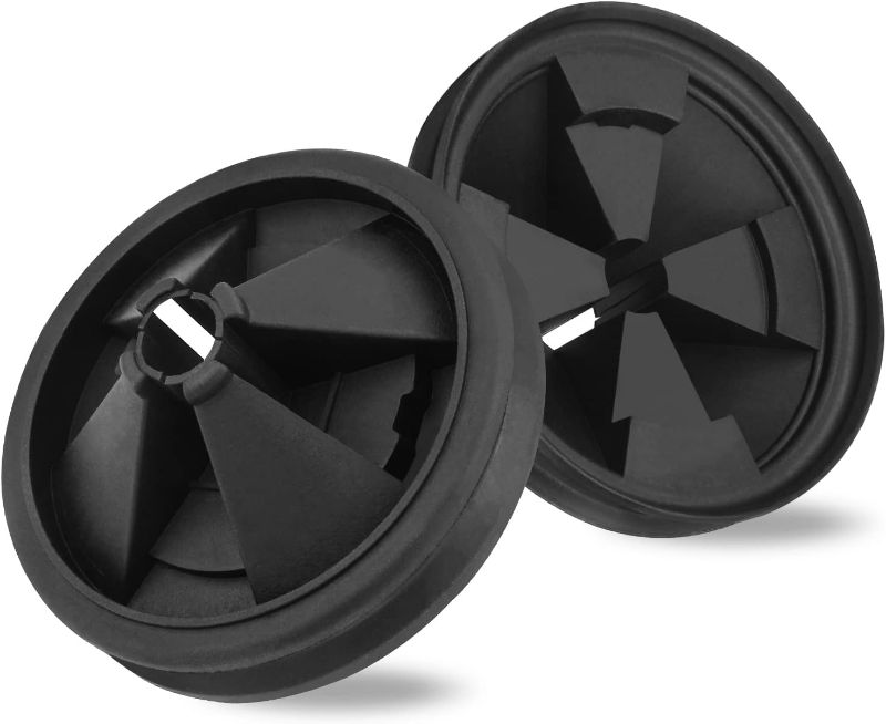 Photo 1 of Garbage Disposal Splash Guard, 2 Pack Upgraded EPDM Rubber Drain Insert for InSinkErator Evolution Series 3 3/8" QCB-AM Sink Baffle Drain Cover Removable Quiet Collar EPDM Strainer Insert Parts