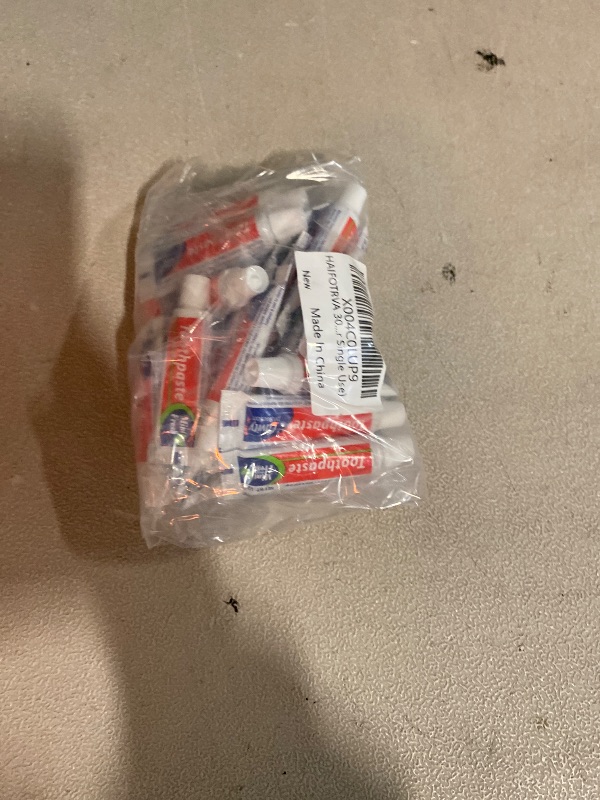 Photo 1 of 30 Tubes Bulk Travel Size Toothpaste,0.176 oz Extra Small Toothpaste Travel Size Bulk Mint Mini Disposable Toothpaste for Hotel,Guests,Homeless,Charity(Too Small, Only Good for Single Use)