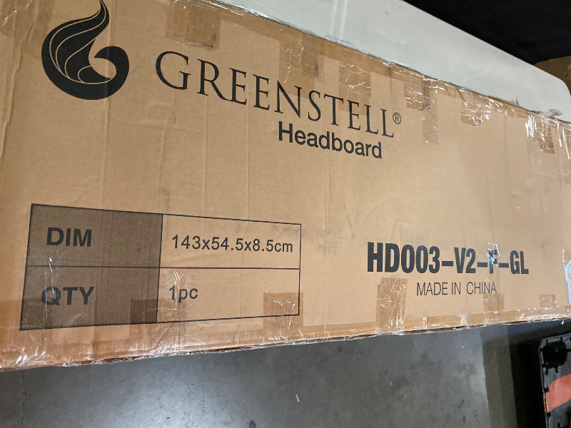 Photo 1 of GREENSTELL Headboard for Full Size Bed with 60,000 DIY Color of LED Light, USB & Type C Post, Attach Frame, Height Adjustable, Gray Wall Mounted Head Boards Only, Sturdy & Stable, Comfortable, Full