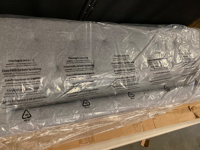 Photo 1 of GREENSTELL Headboard for Full Size Bed with 60,000 DIY Color of LED Light, USB & Type C Post, Attach Frame, Height Adjustable, Gray Wall Mounted Head Boards Only, Sturdy & Stable, Comfortable, Full