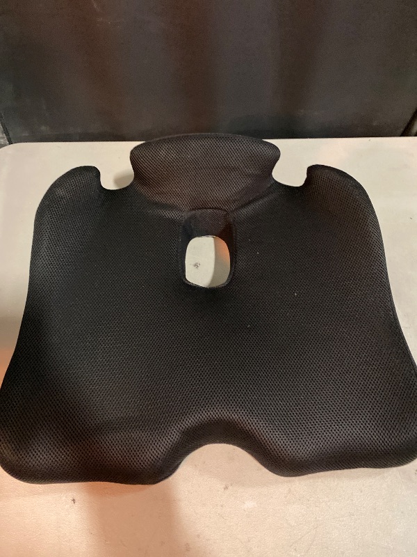 Photo 1 of Benazcap X Large Memory Seat Cushion for Office Chair Pressure Relief Sciatica & Tailbone Pain Relief Memory Foam Firm Coccyx Pad for Long Sitting, for Office Chair, Gaming Chair and Car Seat Upgrade