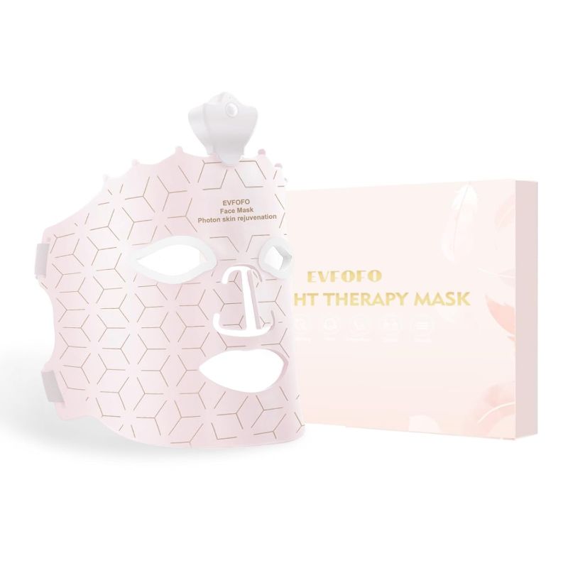 Photo 1 of Red Light Therapy Mask for Face, Led Face Mask Light Therapy, 7 Colors LED Face Mask Light Therapy At Home, Pink