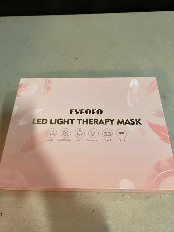 Photo 1 of Red Light Therapy Mask for Face, Led Face Mask Light Therapy, 7 Colors LED Face Mask Light Therapy At Home, Pink
