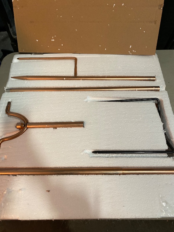 Photo 1 of Large 79In Copper Kinetic Wind Spinner Multi-Color Seasonal LED Lighting Solar Powered Glass Ball Metal Wind Catchers Spinner for Patio Lawn & Garden Decorations