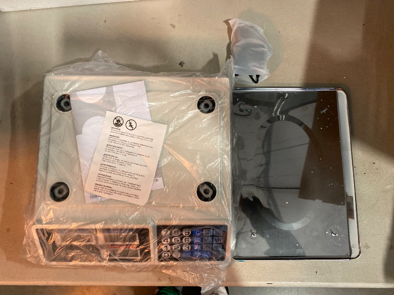 Photo 1 of Goplus 66 LB Deli Scale Price Computing Commercial Food Produce Electronic Counting Weight (Silver)