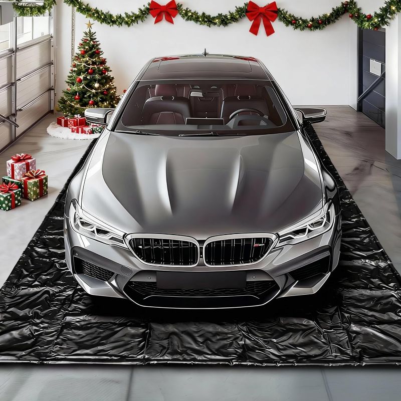 Photo 1 of Garage Floor Mat, (7'9" x 18") Under Car Waterproof Containment Mats, Oil Mat for Garage Covering, Garages Floor Mats for Under Car, Keeps Dry and Clean