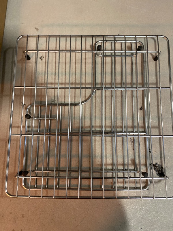 Photo 1 of 26.18'' x 14.76'' K-6449-ST Sink Protector Grid, Stainless Steel Sink Racks for Kohler Sink Rack Whitehaven 5827 and K-5826, Includes Left and Right Racks, Farmhouse Sink Protector