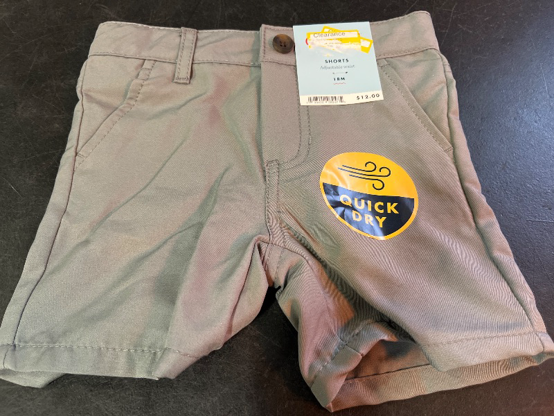 Photo 1 of 18M Toddler Boys' Quick Dry Chino Shorts - Cat & Jack™ Gray 18M