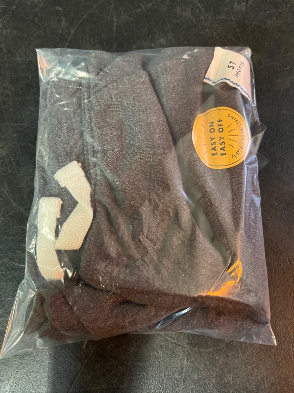 Photo 1 of 5T Toddler Boys' Pull-on Above Knee Shorts - Cat & Jack™ Charcoal Gray 5T: Cotton Blend, Recycled Polyester, Elastic Waist, Inside Pocket
