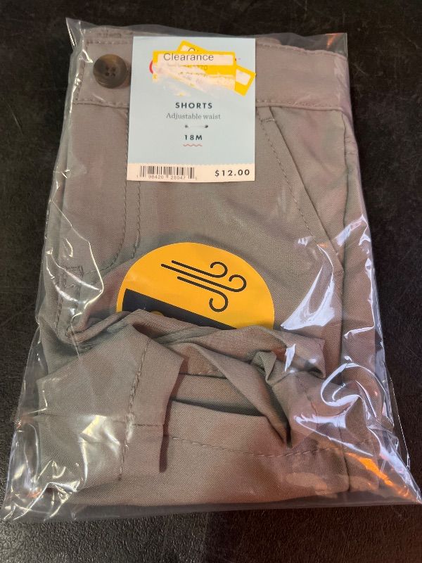 Photo 1 of 18M Toddler Boys' Quick Dry Chino Shorts - Cat & Jack™ Gray 18M
