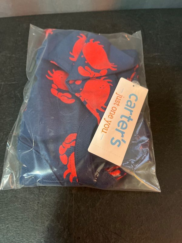 Photo 1 of 3M Carter's Just One You® Baby Boys' Crab Romper - Navy Blue/Red 3M
