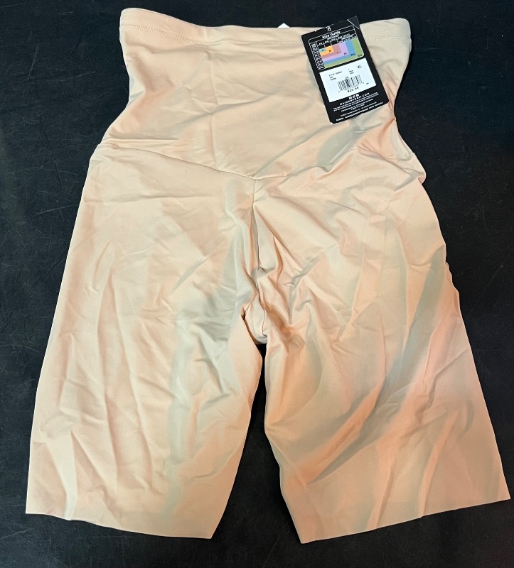 Photo 1 of (L) Maidenform Women's Shapewear High Waist Firm Thigh Slimmer Shaping Shorts SE5001 - Beige L: Tummy Control, Knit Fabric