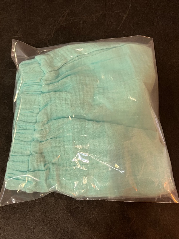 Photo 1 of M Vitamin a Women's Gauze Cover up Shorts - Aqua M: Cotton Pull-on, Elastic Waistband, Medium Size
