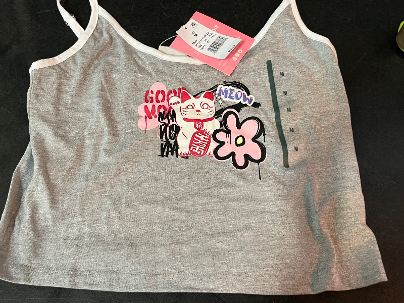 Photo 1 of M Women's Good Luck Graphic Tank Top - Heather Gray M