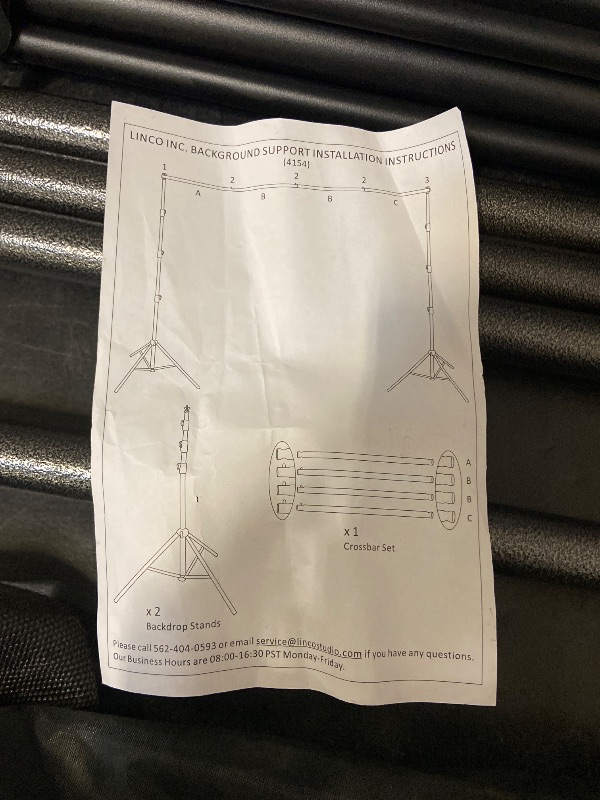 Photo 1 of LINCO Backdrop Stand 10x7ft(WxH) Adjustable Photo Studio Back Drop Background Holder Frame with Clamps, SandBag, Carry Bag for Parties, Events, Photography, Photoshoot, Banner 4172